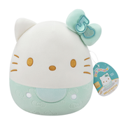 Squishmallows 8 Inch Hello Kitty 50th Anniversary Bows Teal