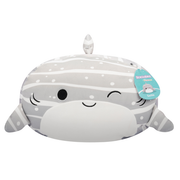 Squishmallows 12 Inch S20 Stackables Sachie Grey Striped Whale Shark - Toyworld NZ