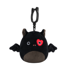 Squishmallows 3.5 Inch Valentines Clip-On Emily the Black Bat
