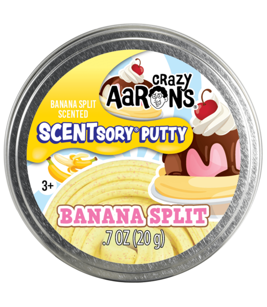 Crazy Aaron's Thinking Putty Banana Split Scentsory