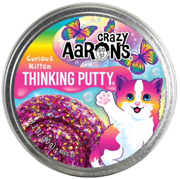 Crazy Aaron's Thinking Putty Putty Pets Curious Kitten Trendsetters