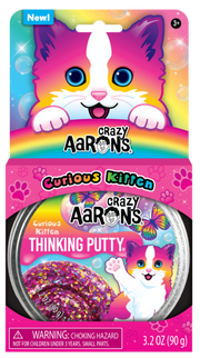 Crazy Aaron's Thinking Putty Putty Pets Curious Kitten Trendsetters