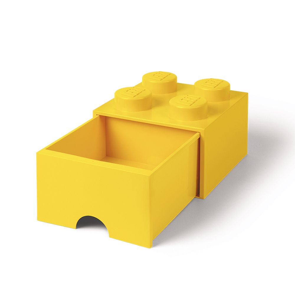 LEGO STORAGE BRICK 4 BRICK DRAWER YELLOW